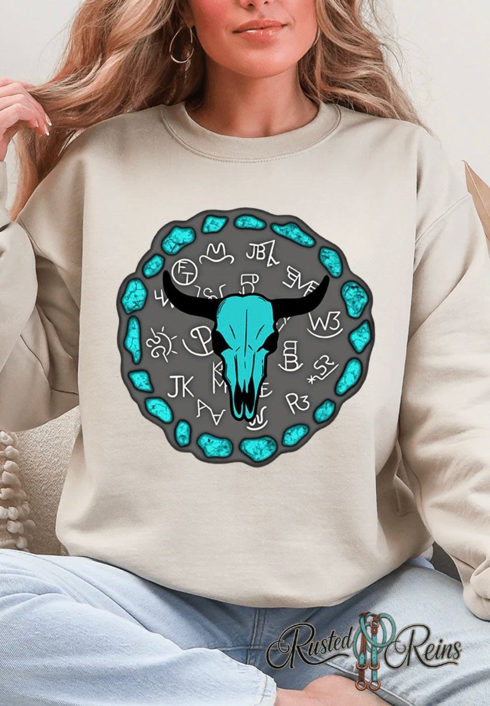 Cattle Brand Steer Crewneck