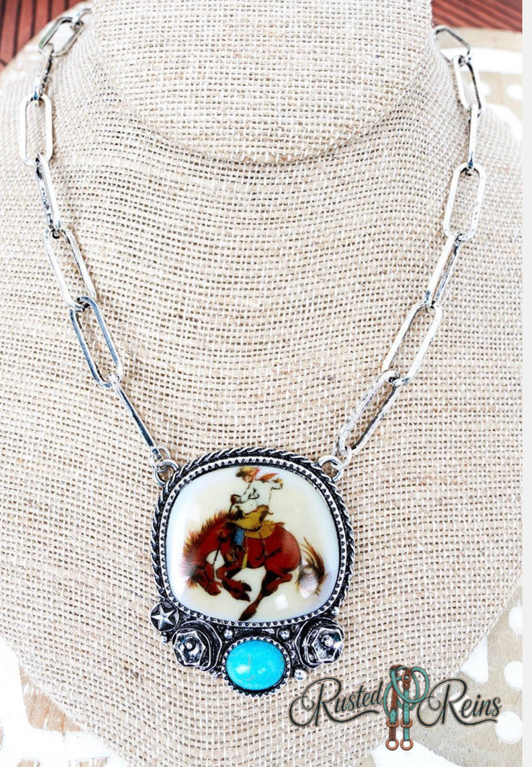 Bronc Pendant Necklace