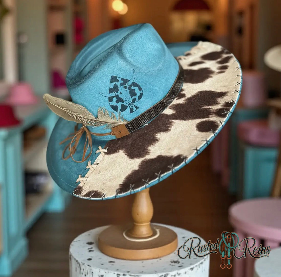 Cowhide Cowgirl Hat